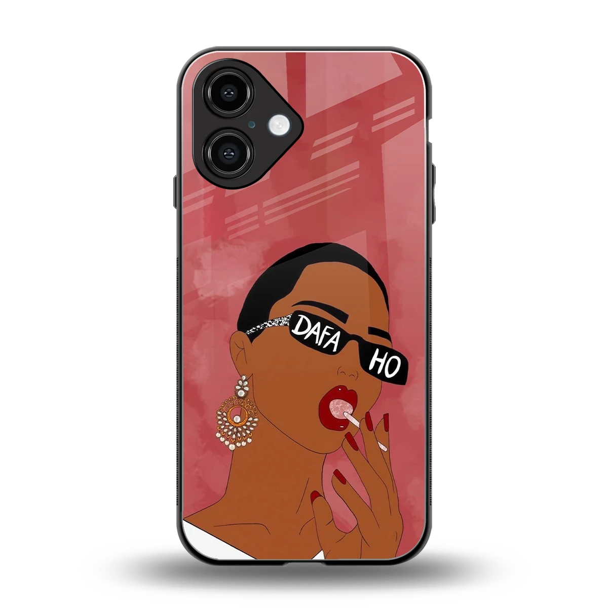 Dafa Ho back phone cover | glass case for iphone 16