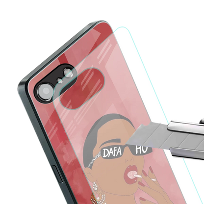 Dafa Ho stylish phone case for iphone 16e | glossy glass and slim fit