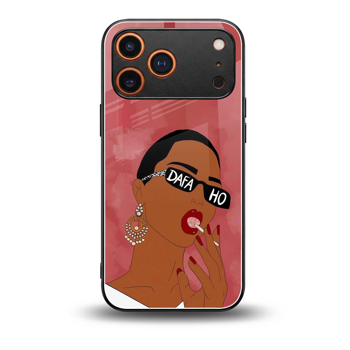 Dafa Ho back phone cover | glass case for iphone 17 pro max