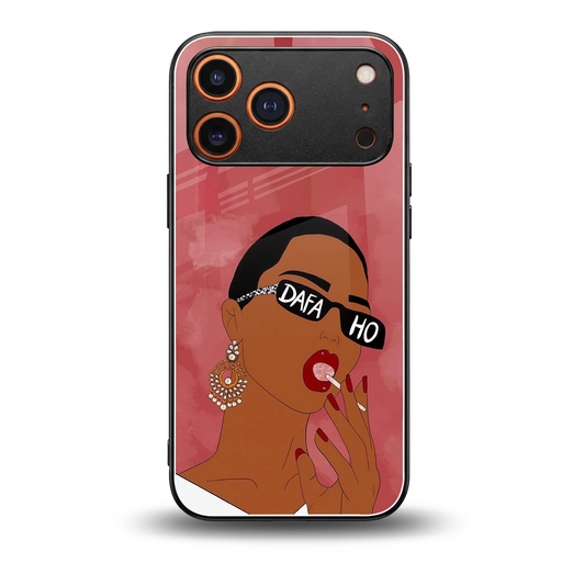 Dafa Ho back phone cover | glass case for iphone 17 pro max