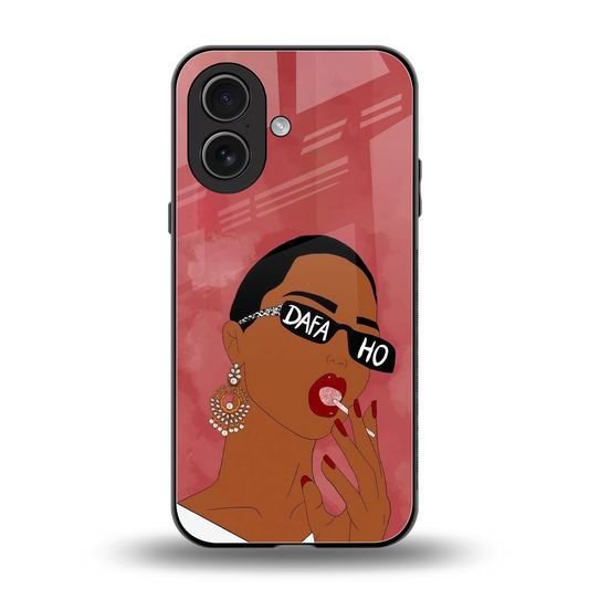 Dafa Ho back phone cover | glass case for iphone 17