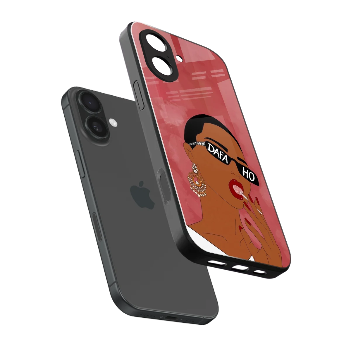Dafa Ho sleek iphone 17 cover with tempered glass back and TPU edges
