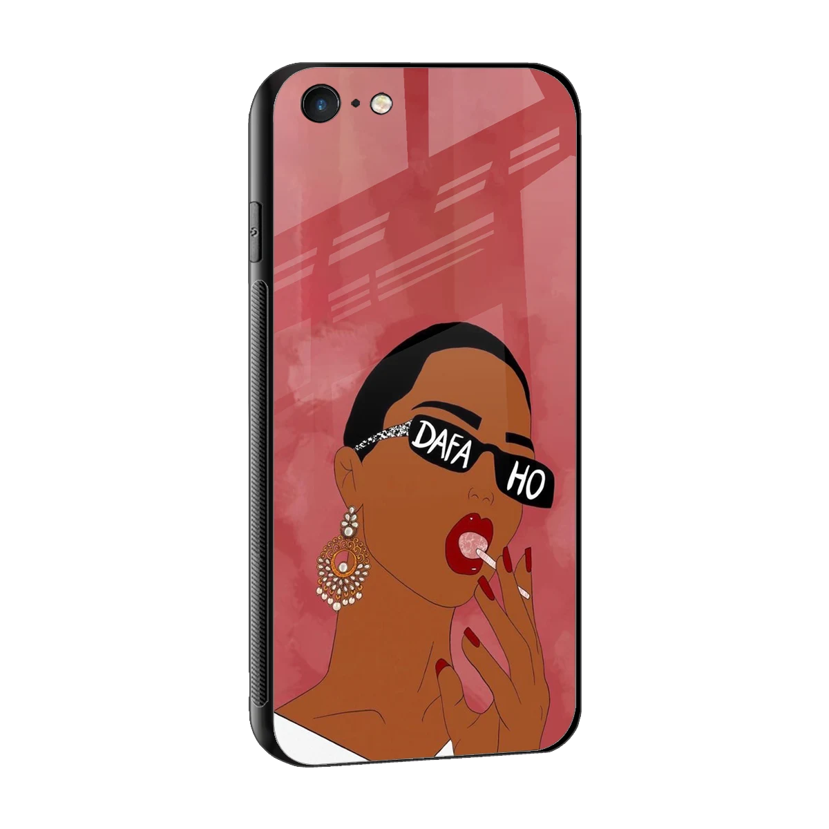 Dafa Ho sleek iphone 6 cover with tempered glass back and TPU edges
