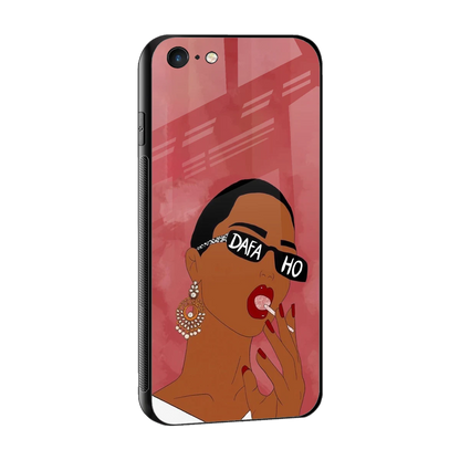Dafa Ho sleek iphone 6 cover with tempered glass back and TPU edges