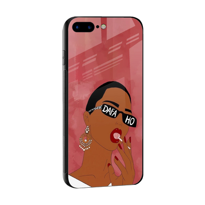 Dafa Ho sleek iphone 8 plus cover with tempered glass back and TPU edges