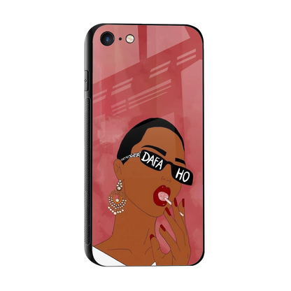 Dafa Ho sleek iphone 7 cover with tempered glass back and TPU edges