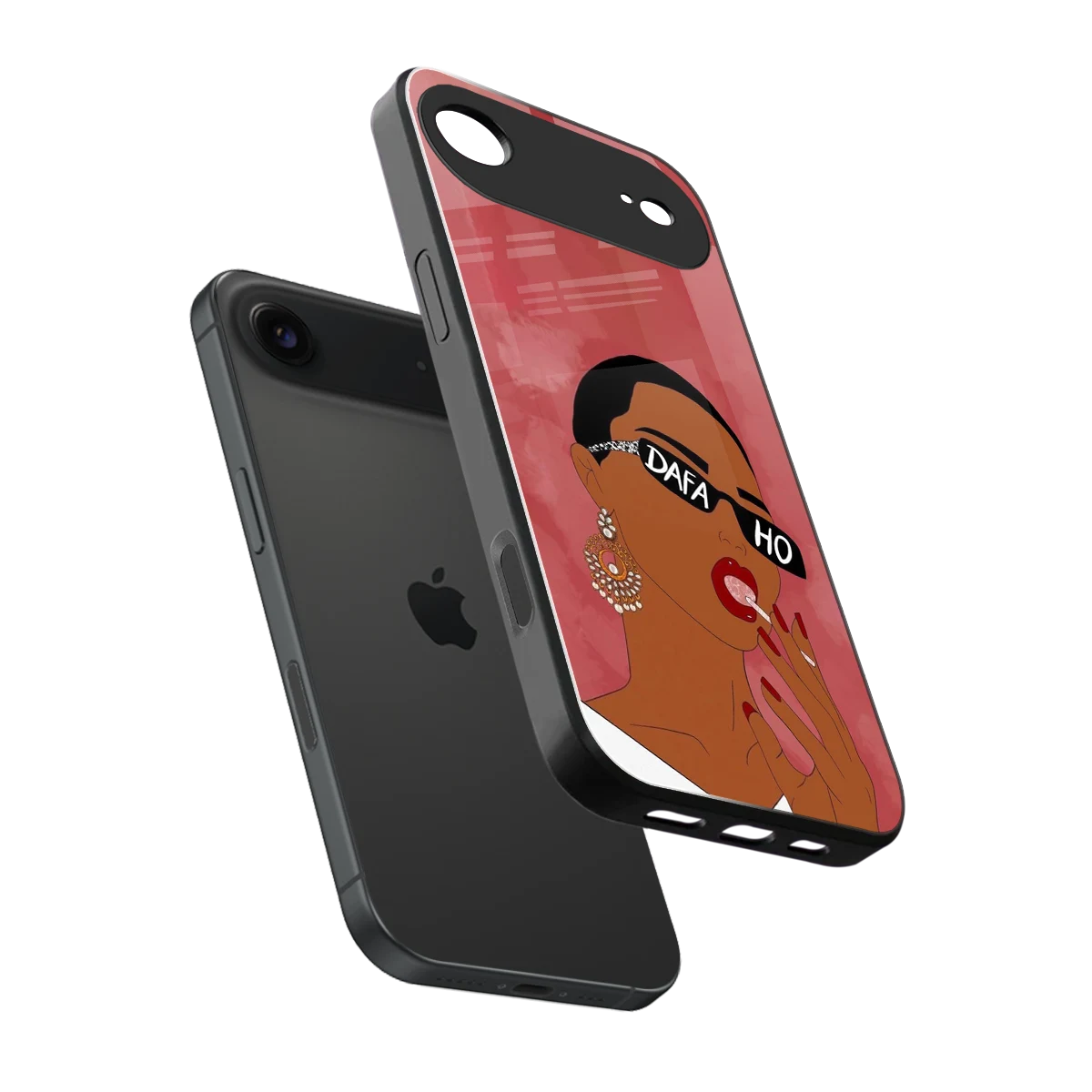 Dafa Ho sleek iphone air cover with tempered glass back and TPU edges