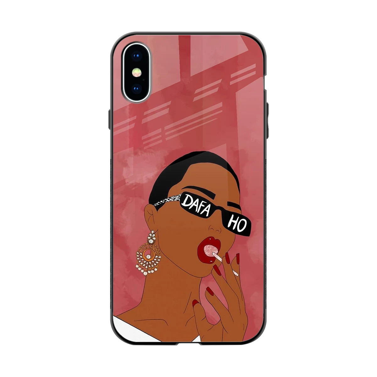 Dafa Ho back phone cover | glass case for iphone x