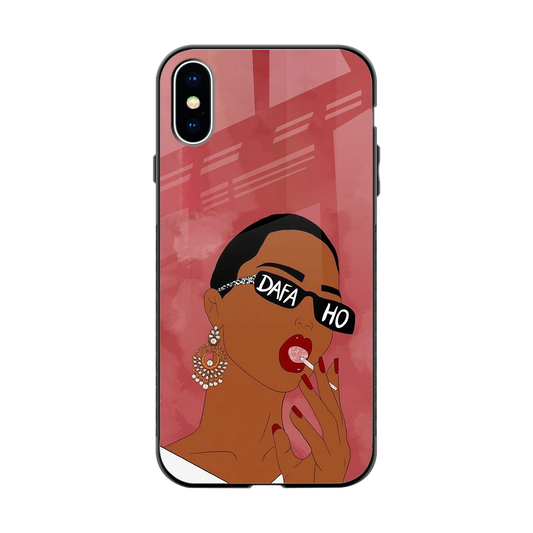Dafa Ho back phone cover | glass case for iphone xs
