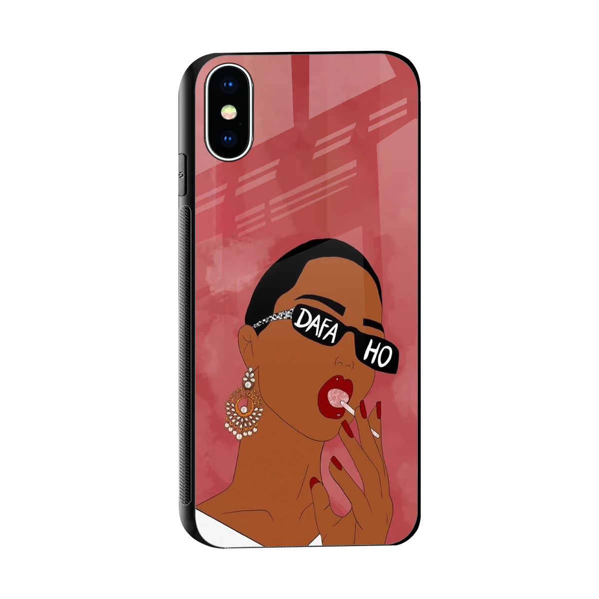 Dafa Ho sleek iphone x cover with tempered glass back and TPU edges