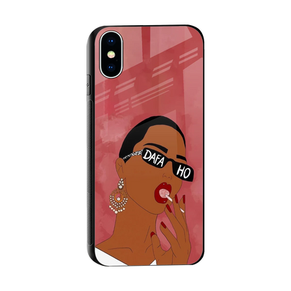 Dafa Ho sleek iphone x cover with tempered glass back and TPU edges