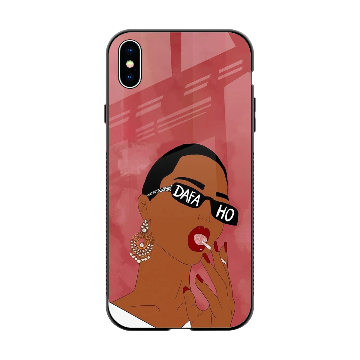 Dafa Ho back phone cover | glass case for iphone xs max