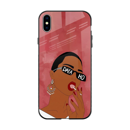 Dafa Ho back phone cover | glass case for iphone xs max