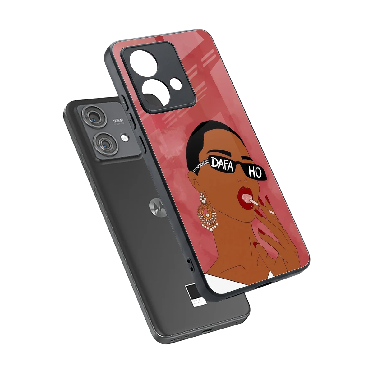 Dafa Ho sleek motorola edge 40 neo 5g cover with tempered glass back and TPU edges