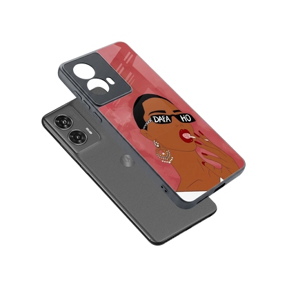 Dafa Ho sleek motorola edge 50 fusion cover with tempered glass back and TPU edges