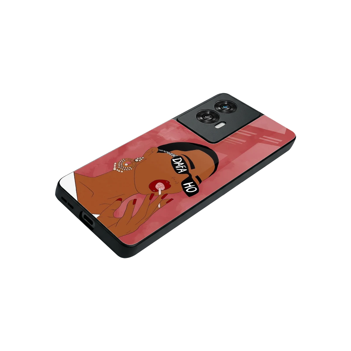 Dafa Ho stylish phone case for motorola edge 50 fusion | glossy glass and slim fit