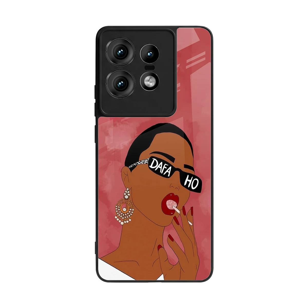 Dafa Ho back phone cover | glass case for motorola edge 50 pro