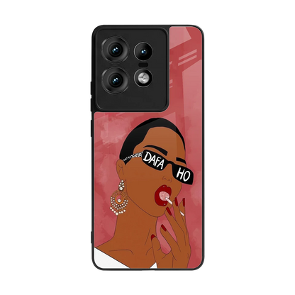 Dafa Ho back phone cover | glass case for motorola edge 50 pro
