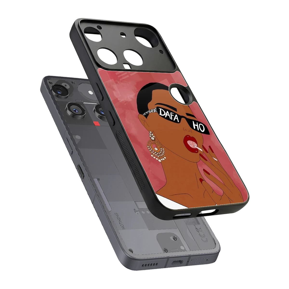 Dafa Ho sleek nothing phone 3 cover with tempered glass back and TPU edges