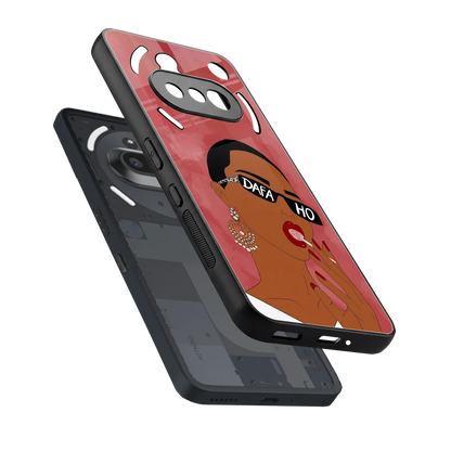 Dafa Ho sleek nothing phone 3a cover with tempered glass back and TPU edges