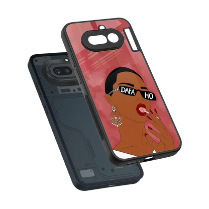 Dafa Ho sleek nothing phone 4a cover with tempered glass back and TPU edges