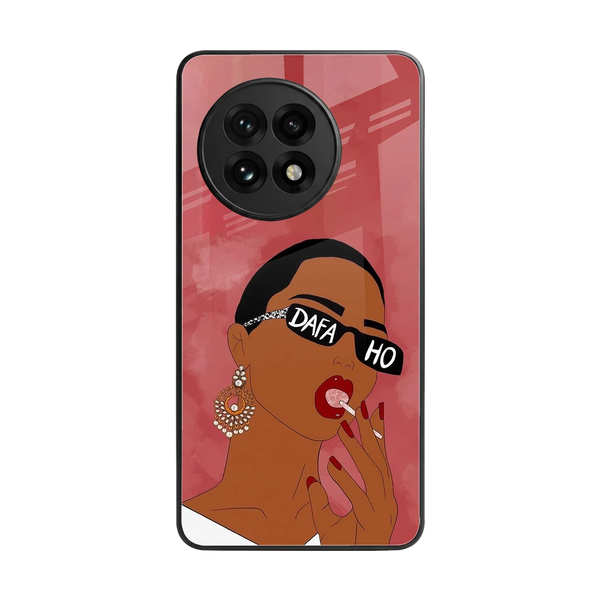 Dafa Ho back phone cover | glass case for oneplus 13r