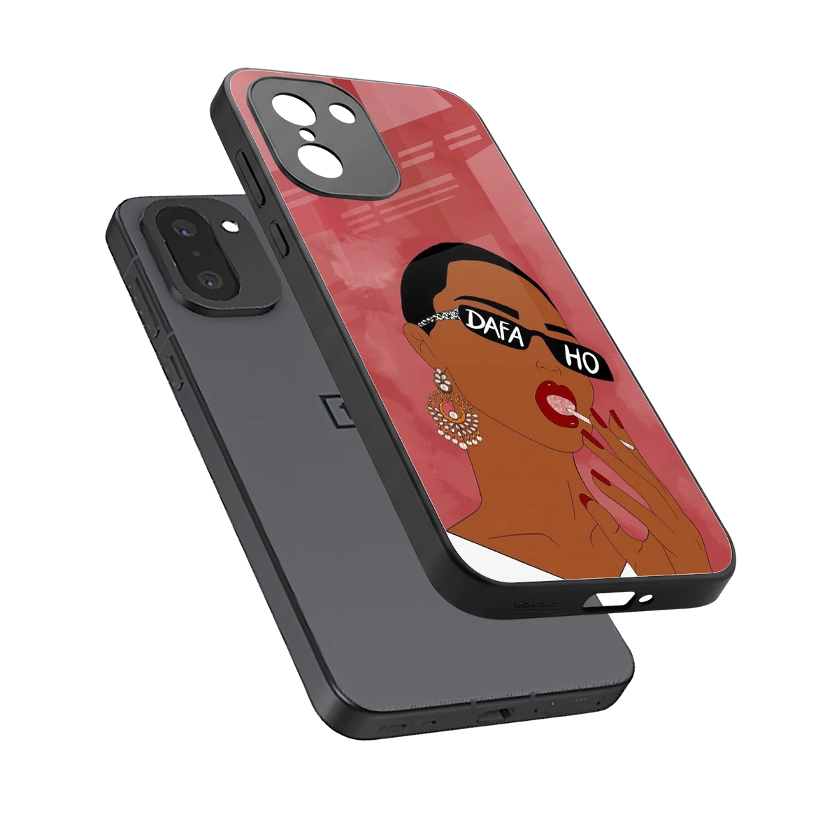 Dafa Ho sleek oneplus 15r cover with tempered glass back and TPU edges