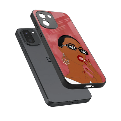 Dafa Ho sleek oneplus 15r cover with tempered glass back and TPU edges