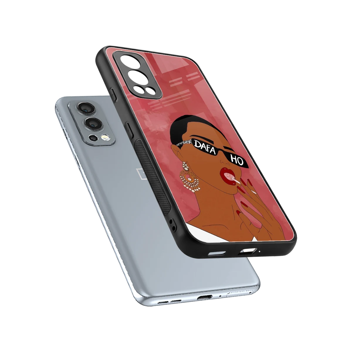 Dafa Ho sleek oneplus nord 2 cover with tempered glass back and TPU edges