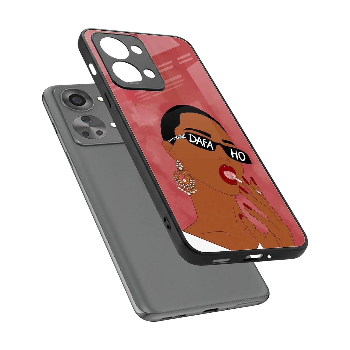 Dafa Ho sleek oneplus nord 2t cover with tempered glass back and TPU edges