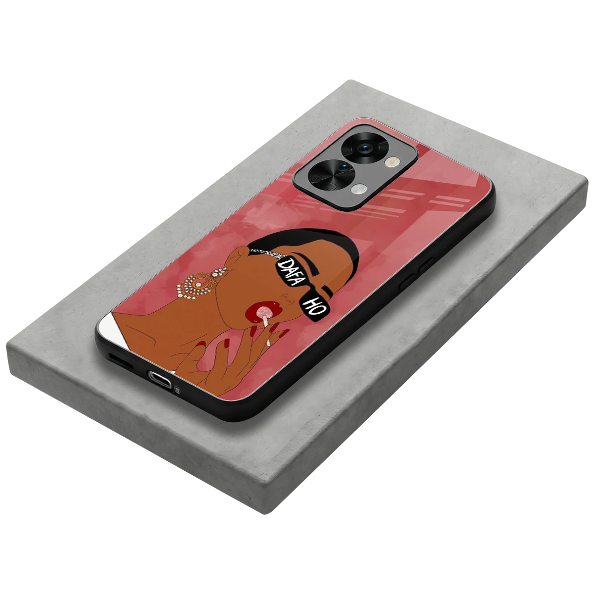 Dafa Ho stylish phone case for oneplus nord 2t | glossy glass and slim fit