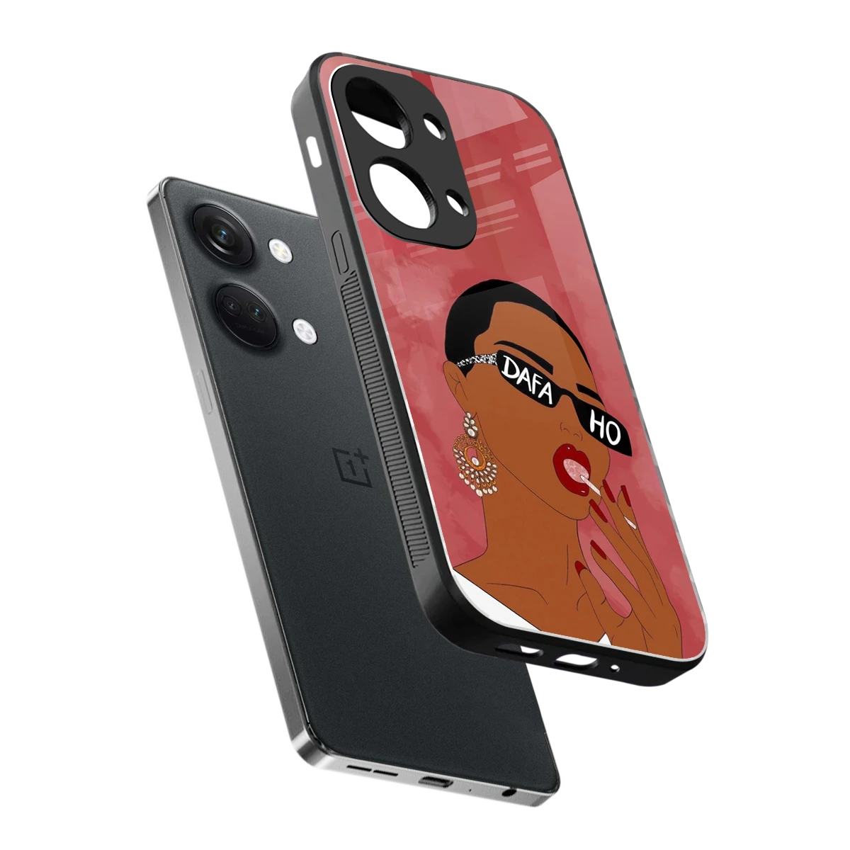 Dafa Ho sleek oneplus nord 3 cover with tempered glass back and TPU edges