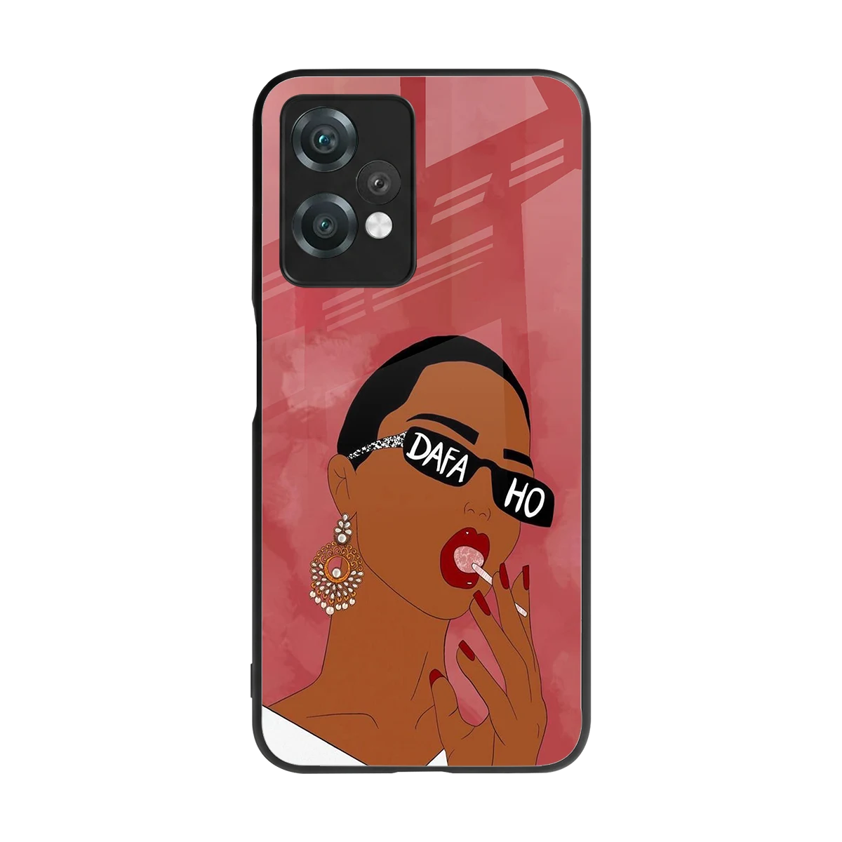 Dafa Ho back phone cover | glass case for oneplus nord ce 2 lite