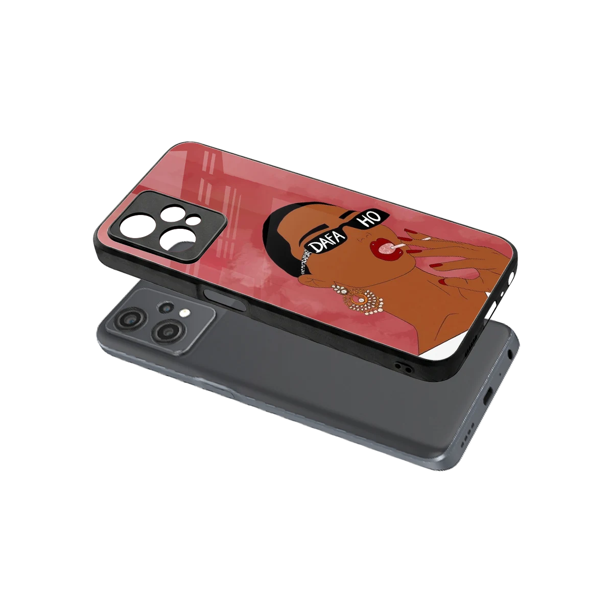 Dafa Ho sleek oneplus nord ce 2 lite cover with tempered glass back and TPU edges