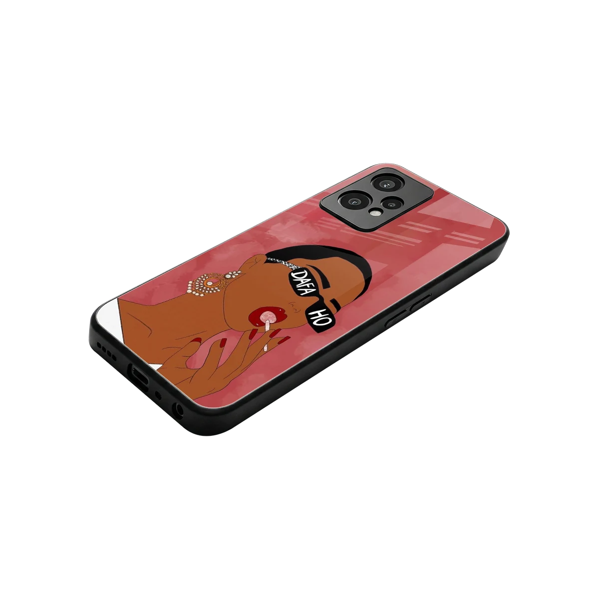 Dafa Ho stylish phone case for oneplus nord ce 2 lite | glossy glass and slim fit