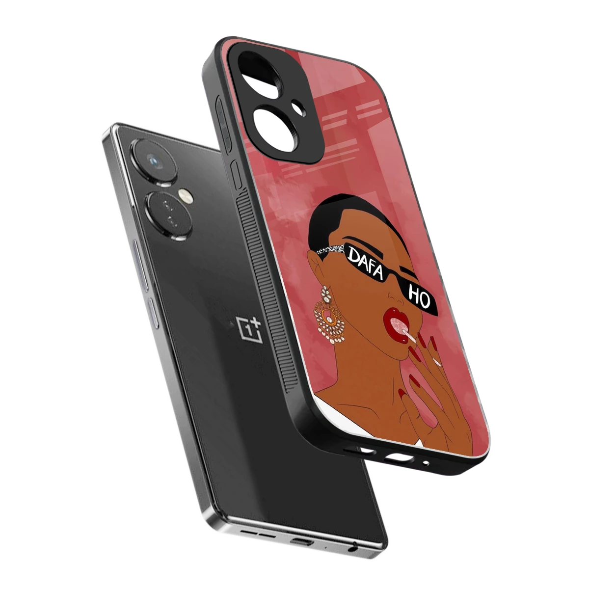 Dafa Ho sleek oneplus nord ce 3 cover with tempered glass back and TPU edges