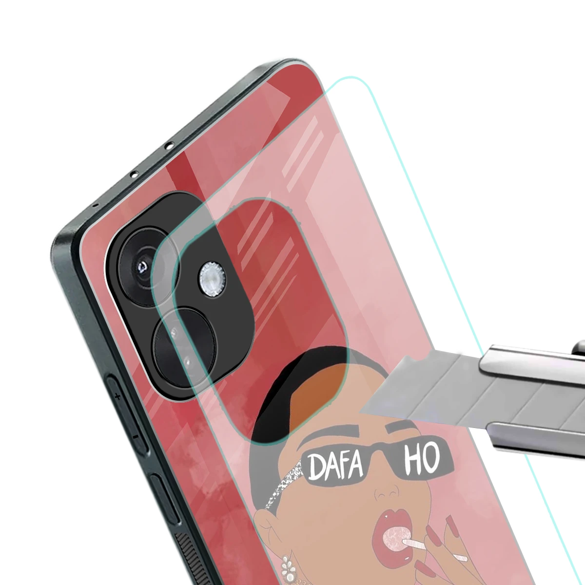 Dafa Ho stylish phone case for oneplus nord ce 3 | glossy glass and slim fit