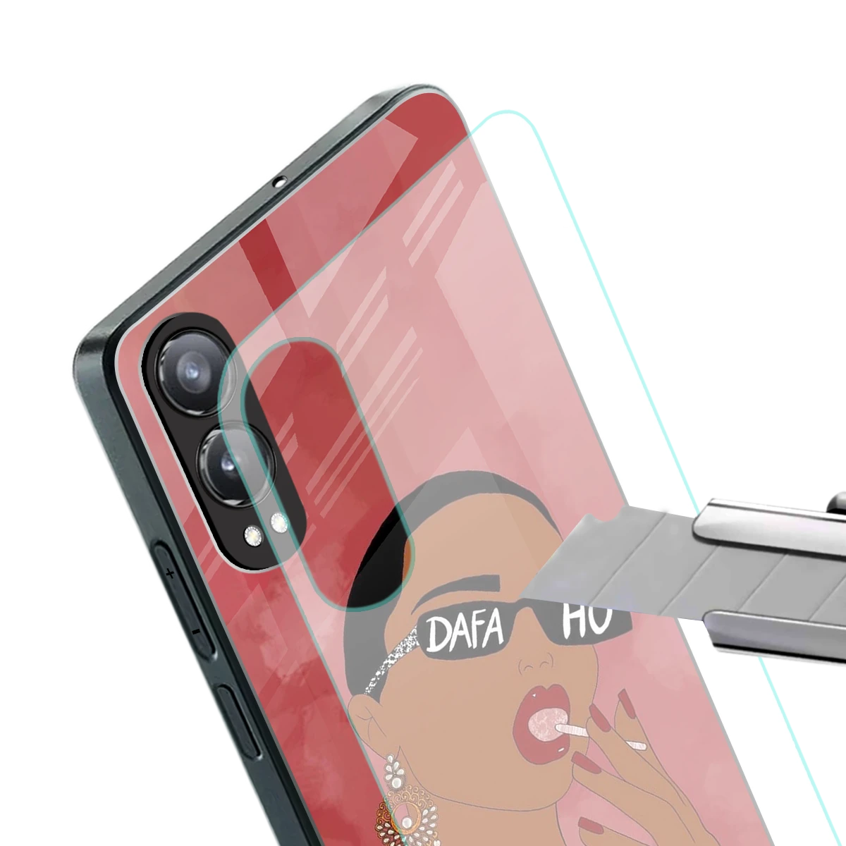 Dafa Ho stylish phone case for oneplus nord ce 4 lite | glossy glass and slim fit