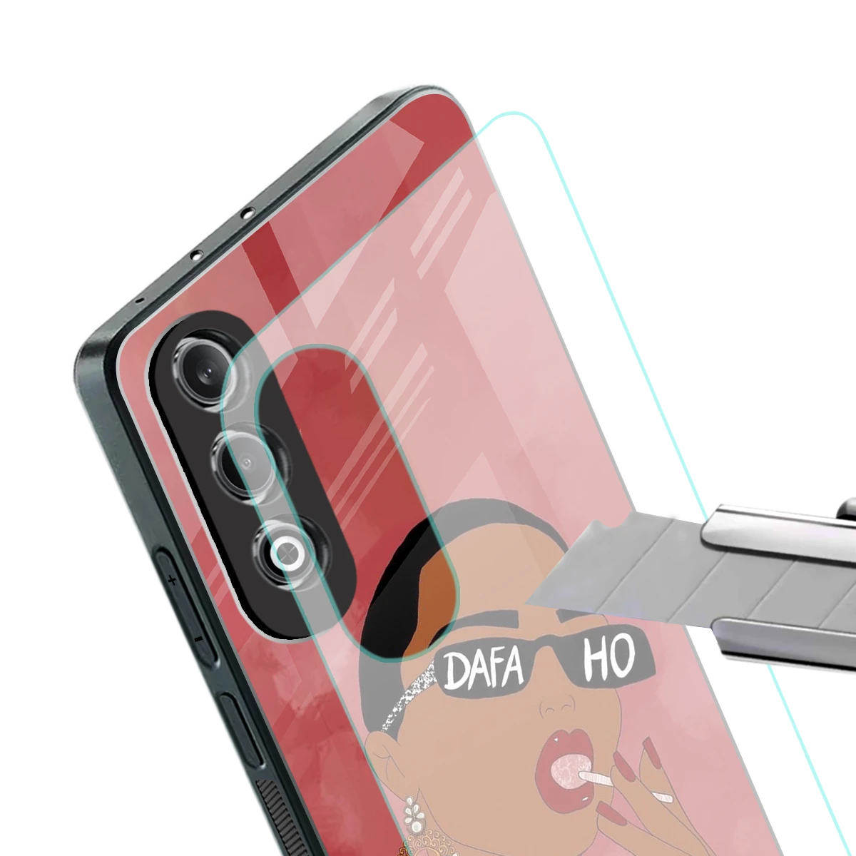 Dafa Ho stylish phone case for oneplus nord ce 4 | glossy glass and slim fit