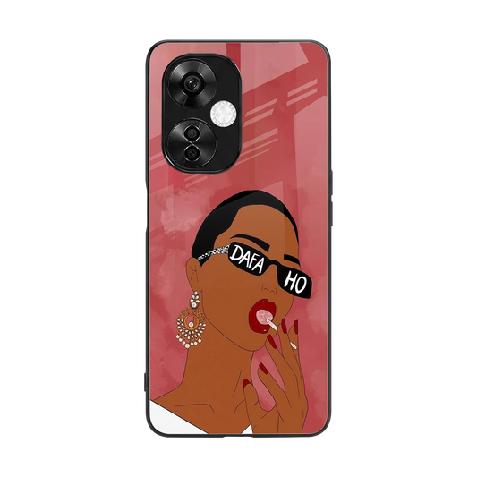 Dafa Ho back phone cover | glass case for oneplus nord ce 3 lite