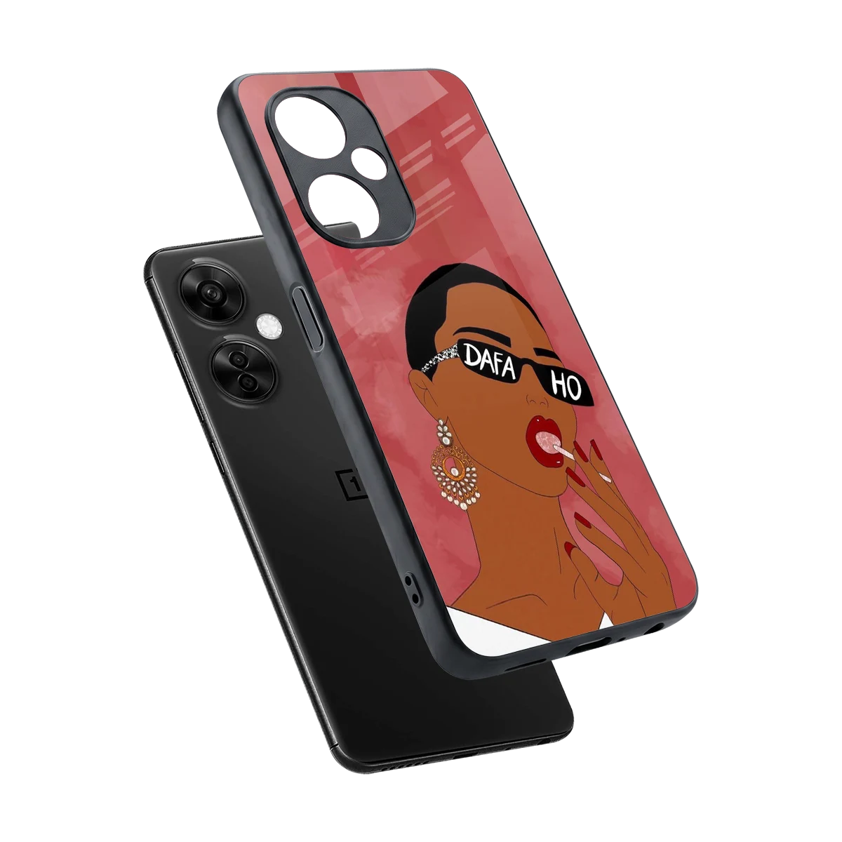 Dafa Ho sleek oneplus nord ce 3 lite cover with tempered glass back and TPU edges