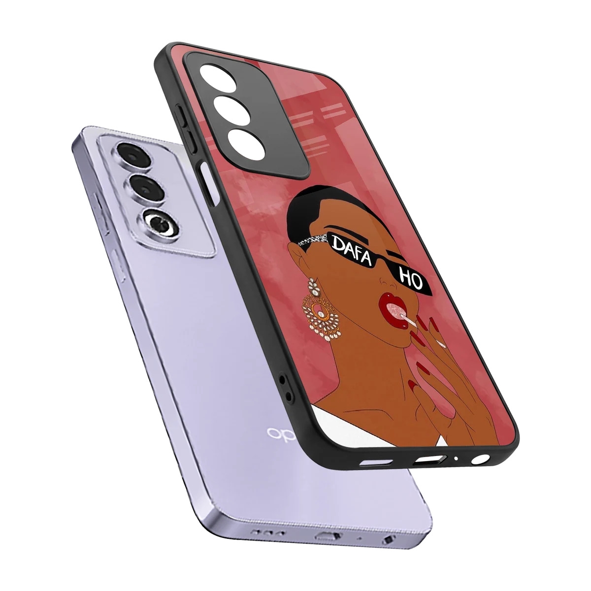Dafa Ho sleek oppo a3 pro cover with tempered glass back and TPU edges