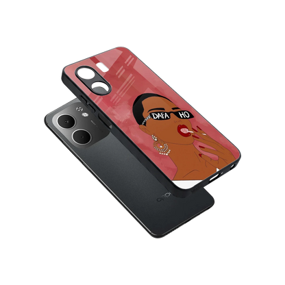 Dafa Ho sleek oppo a5x 5g cover with tempered glass back and TPU edges