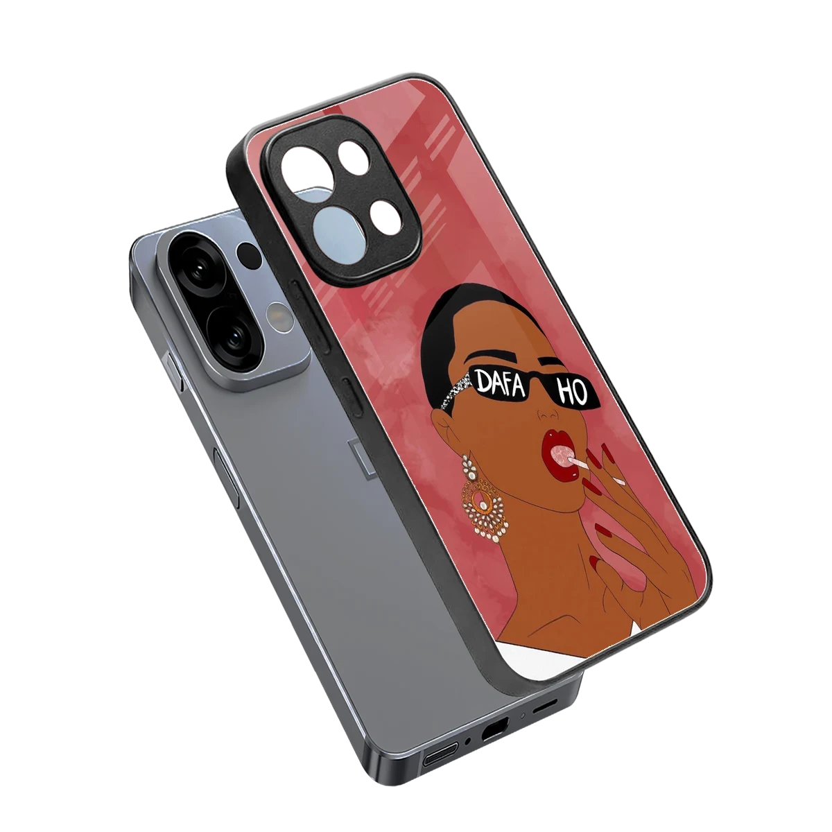 Dafa Ho sleek oppo k13 5g cover with tempered glass back and TPU edges