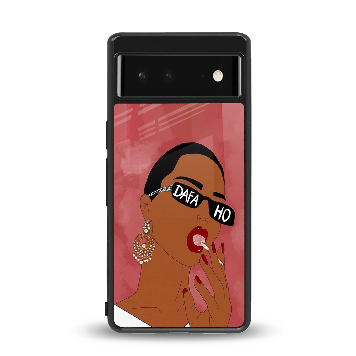 Dafa Ho back phone cover | glass case for google pixel 6