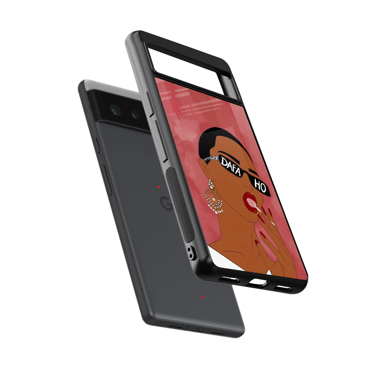 Dafa Ho sleek google pixel 6 cover with tempered glass back and TPU edges