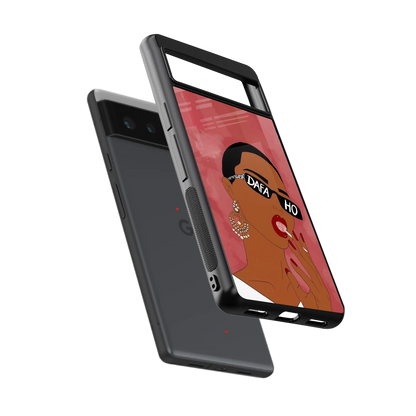 Dafa Ho sleek google pixel 6a cover with tempered glass back and TPU edges