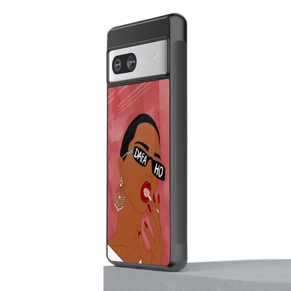 Dafa Ho stylish phone case for google pixel 7 | glossy glass and slim fit