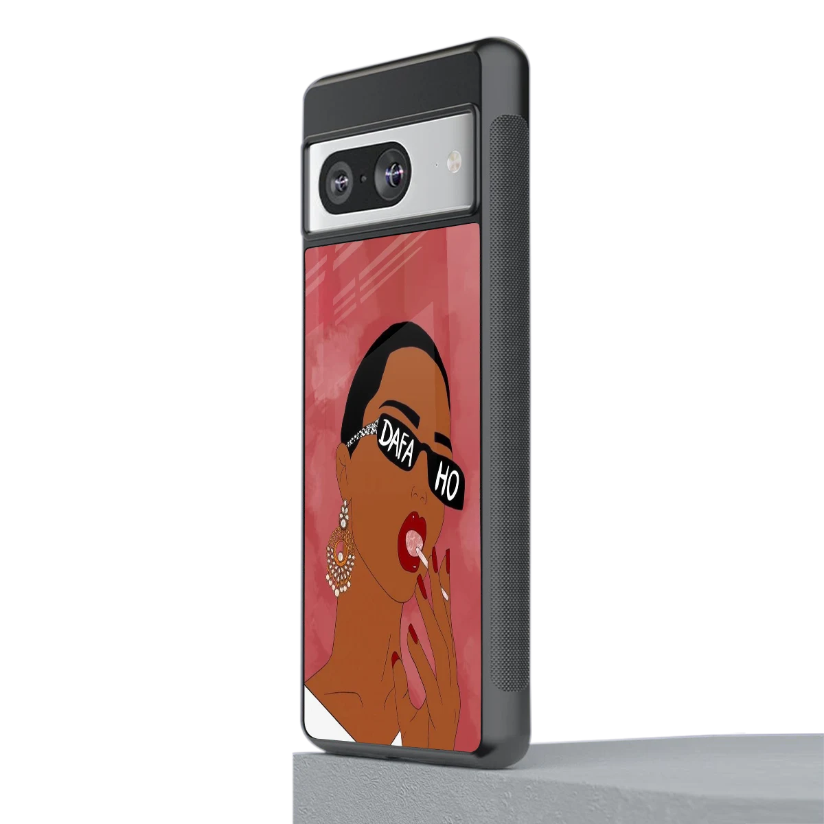 Dafa Ho stylish phone case for google pixel 8 | glossy glass and slim fit