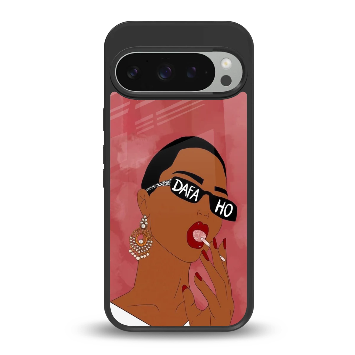 Dafa Ho back phone cover | glass case for google pixel 9 pro